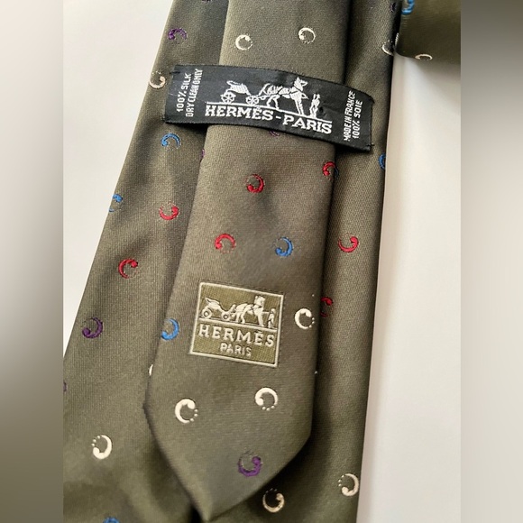 Hermes 100% Silk Tie for Men - Picture 1 of 14